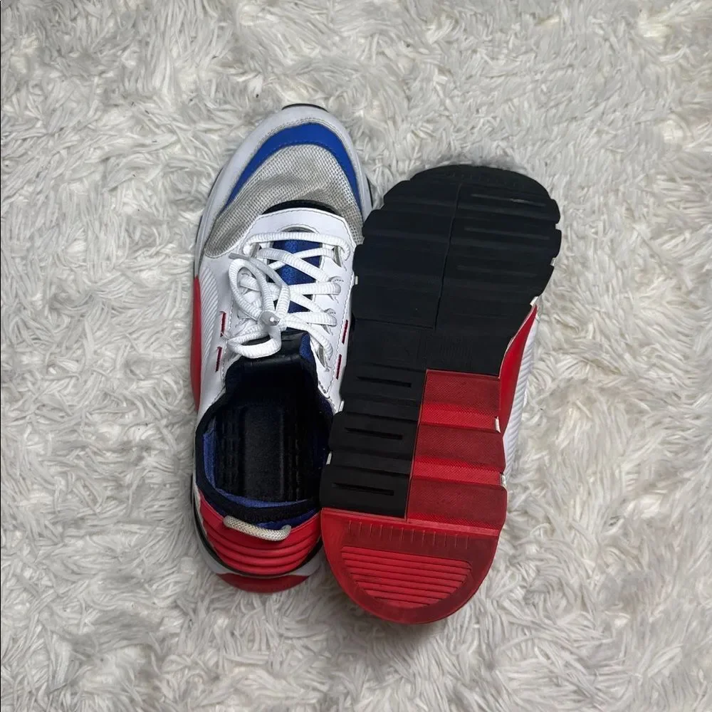 Puma R- system red white blue athletic shoes